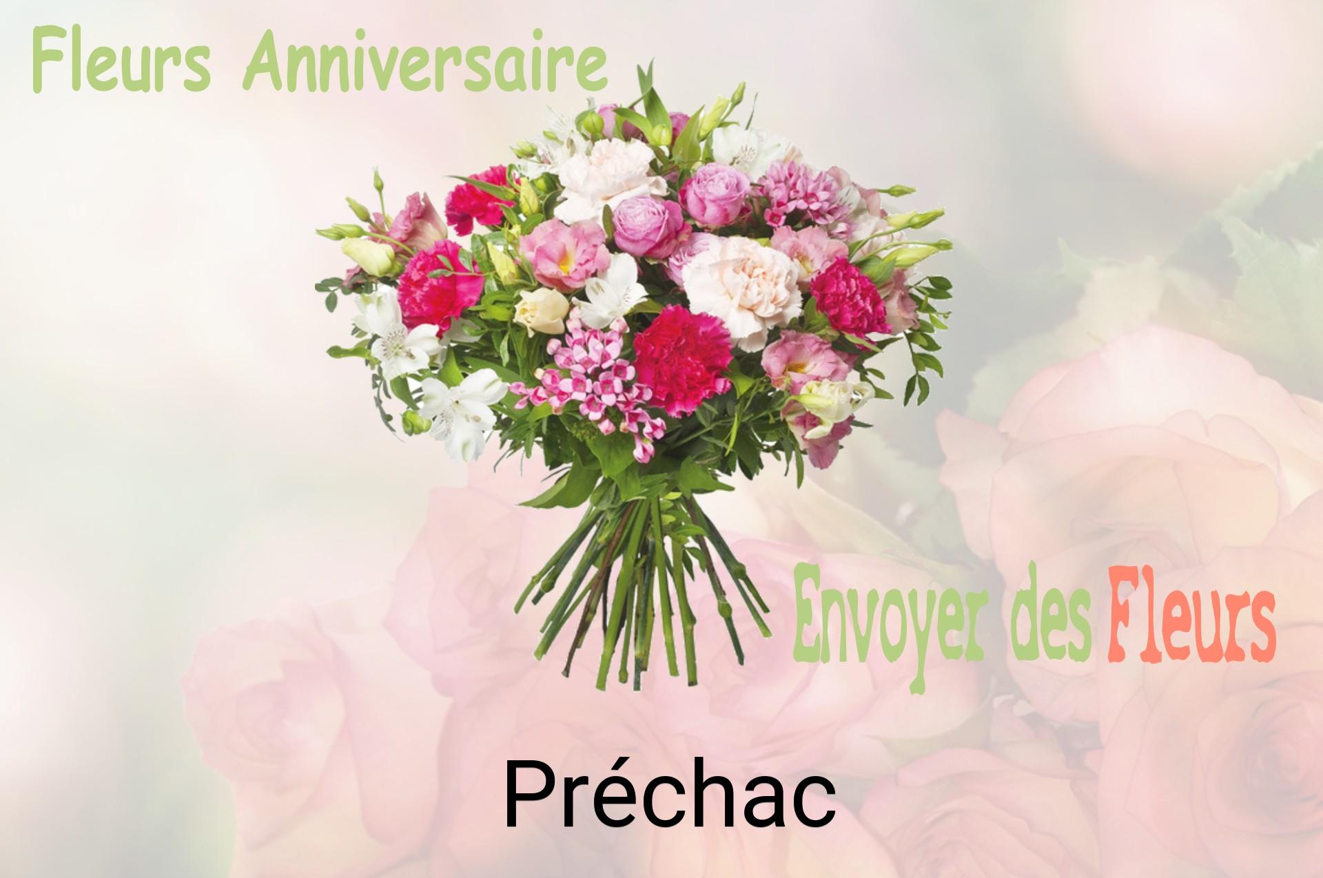 Bouquet de fleurs d’anniversaire livré à Préchac